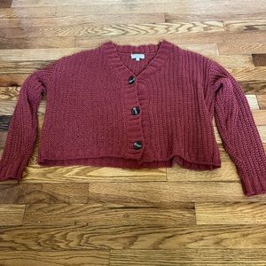 Cropped Knit Sweater